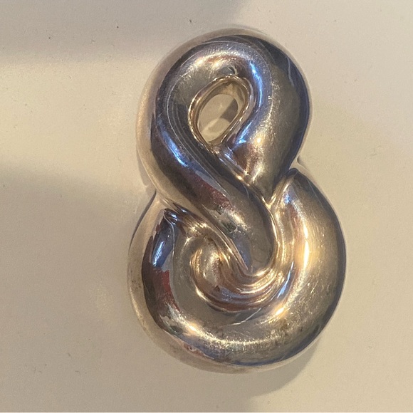 Vintage FREDERIC JEAN DUCLOS 925 Silver Electroform Hollow Brooch - Picture 3 of 9